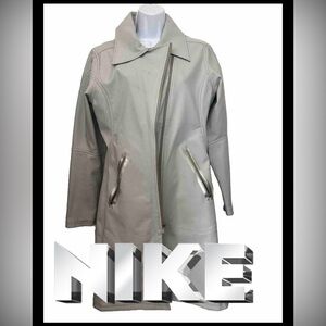 Vintage Nike Zip Up Jacket Gray Womens M